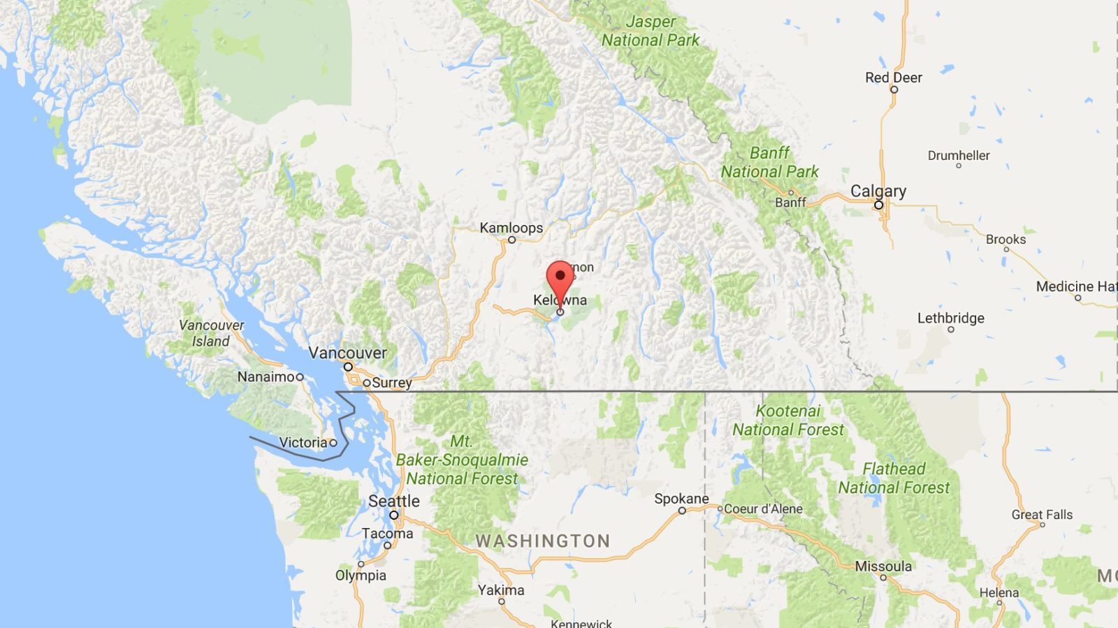 Calgary To Kelowna Map How To Pack For Wine Country