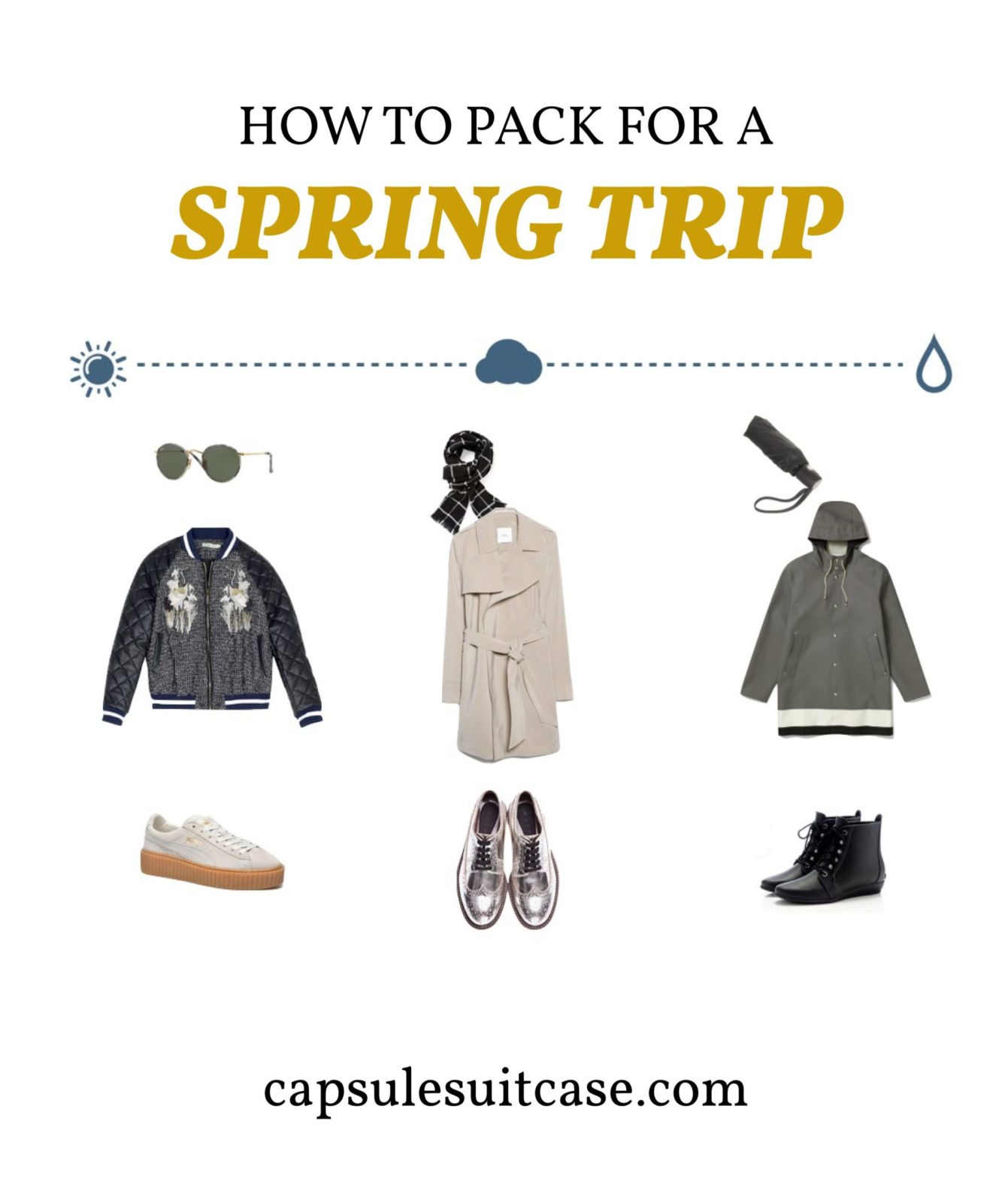 how to pack for a spring trip