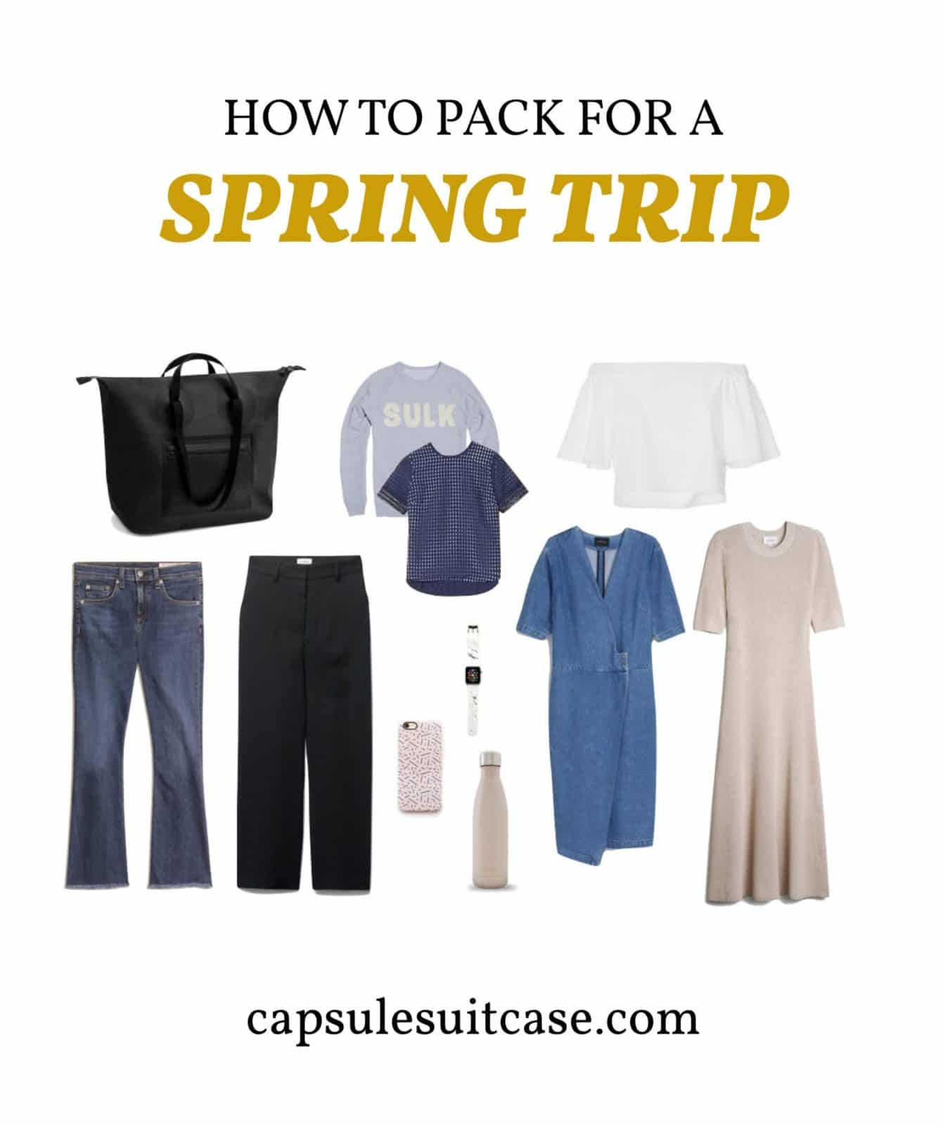 how to pack for a spring trip