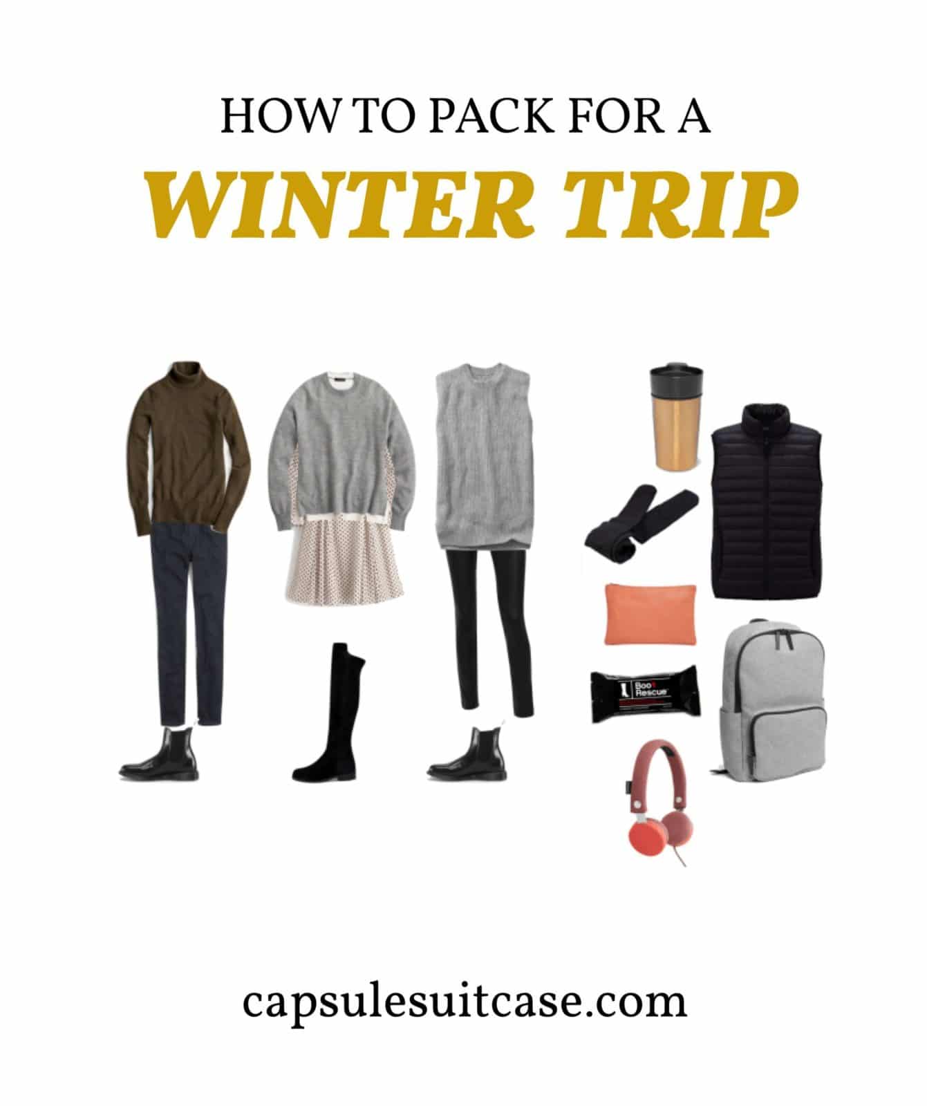 Winter Travel Capsule Wardrobe: How to Pack 10 Days in a Carry-On - Styled  by Science