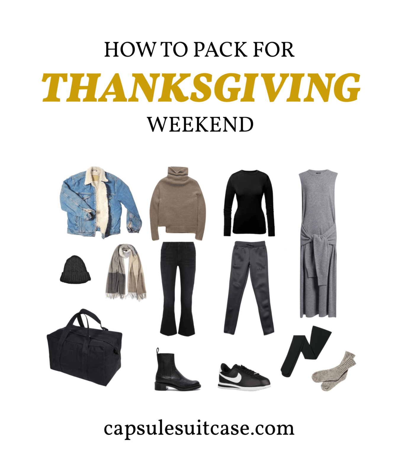 how to pack for thanksgiving