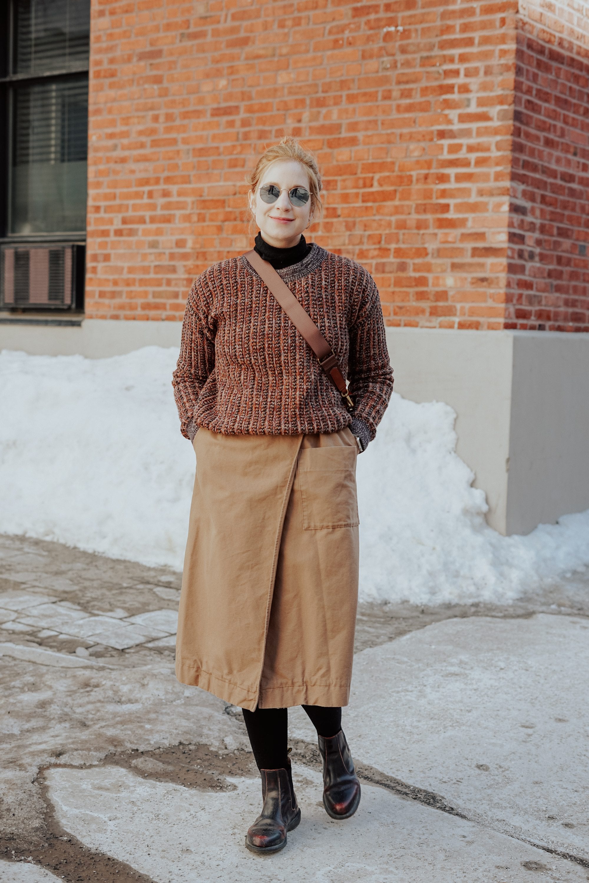 trench as a skirt cos everlane