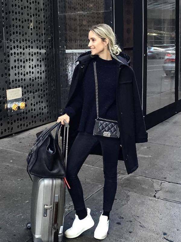 Airport style, Travel chic, Travel outfit